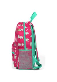Resim Coral High Kids Neon Mercan Alpaka Desenli İki Bölmeli Yuva Sırt Çantası 