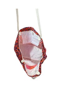 Resim Monte Lui 1011 Plaj Çantası Pembe Leopar Desenli Çok Renkli 