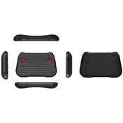 Resim Springsun Klavye T18+ Kablosuz Klavye 2.4ghz Dokunmatik Yüzeyli Fare Tekerleği Arkadan Aydınlatmalı El Tipi Uzaktan Kumanda 