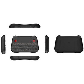 Resim Springsun Klavye T18+ Kablosuz Klavye 2.4ghz Dokunmatik Yüzeyli Fare Tekerleği Arkadan Aydınlatmalı El Tipi Uzaktan Kumanda 