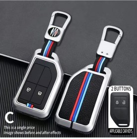 Resim Meridiangoods Volvo Kamyonlar İçin 2 Düğmeli Akıllı Anahtar Kılıfı Fh Fm Fe Fmx Dm Fl 