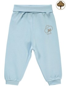 Resim Civil Baby Organik Pamuklu 1-12 Ay Patiksiz Tek Alt Bebe - Mavi 3-6 Ay 