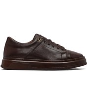 Resim Derimod Erkek Kahverengi Bağcıklı Deri Sneaker,Kışlık Spor Ayakkabı 25WFD654318 