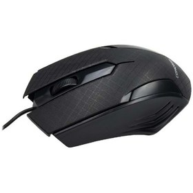 Resim Konyax Siyah Mat Desenli Usb Kablolu 3d Optik Mouse Diğer 
