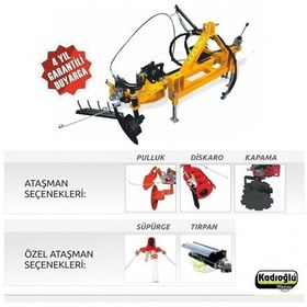 Resim Kadıoğlu Eko Duyarga Taşıyıcı + Çapa Bıçağı + 4lü Diskaro + Pulluk Kdm116 