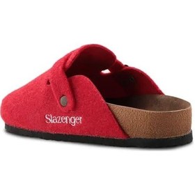 Resim Slazenger Leo Kadın Kırmızı Keçe Ev Terlik Kırmızı 