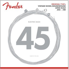 Resim FENDER 0737150405 Original 7150 Pure Nickel Bas Gitar Teli (45-100) | Medium Light Tansiyon 7150ML 