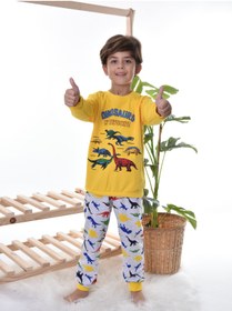 Resim TUGSE My Dınosaurs Çocuk Pijama Takım 