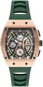 Resim SLAZENGER, ÇELİK KASA, KADRAN, SİYAH SİLİKON KORDON, QUARTZ, MULTİFONKSİYON, 44MM, ERKEK KOL SAATİ 