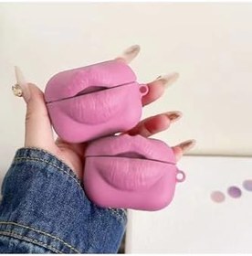 Resim Apple AirPods 4. Nesil/ANC Kılıf Kabartmalı Dudak Lip Pembe, 87007192 
