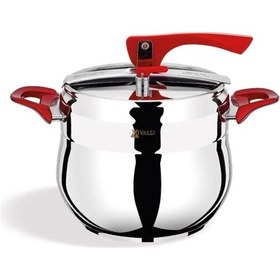 Resim Orkide 10 Litre Düdüklü Tencere Kırmızı 