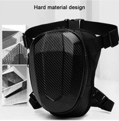 Resim Supermarket1 Geçirmez Su Motosiklet Bacak Çantası, Dayanıklı Kullanım, Uygun Tüm Motosikletler İçin Siyah 