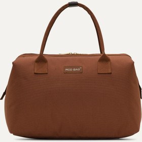 Resim Noven Kahverengi Gold Kumaş Bebek Çantası 