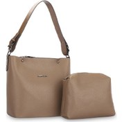 Resim Merry Lane PALERMO NATUREL Kadın Vizon Omuz Çantası 