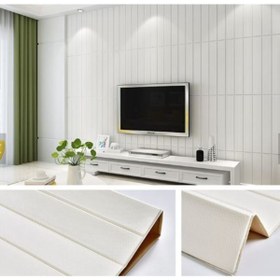 Resim Renkli Duvarlar Nw43 Beyaz Lambiri Arkası Yapışkanlı Esnek Kırılmaz Silinebilir Duvar Paneli 3d Duvar Kağıdı 