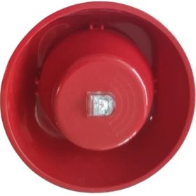 Resim Mavili ML-2430/M Maxlogic Konvansiyonel Flaşörlü Elektronik Siren, Kırmızı, 24V Dc, Marin 