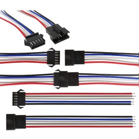 Resim 2,5Mm Jst Sm 5Pin Seyyar Konektör Takım 20Cm Kablo (100 Adet) 