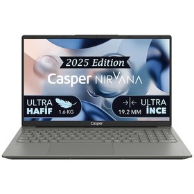 Resim Casper Nirvana X600.1315-8V00R-G-F-OFM365 i3-1315U 8 GB 500 GB NVMe SSD 15.6" W11P Dizüstü Bilgisayar 