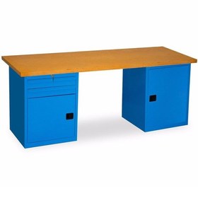 Resim Starçelik Çalışma Tezgahı 2 Çekmeceli Dolaplı-2130 Mm 
