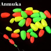 Resim 10 Adet Anmuka Mermi Başlı Balıkçılık Şamandıraları - Yüksek Görünürlüklü EVA Köpük Şamandıra 3 Renkte (Turuncu/Sarı/Yeşil), Tatlı ve Tuzlu Su Balıkçılığı için Mermi Şeklinde Tasarım, Dayanıklı Toksik Olmayan Yüzen Aksesuarlar 