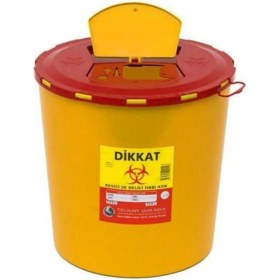 Resim Turuncu 10 Litre Hijyenik Atık Kovası, Pratik ve Güvenli Kullanım 