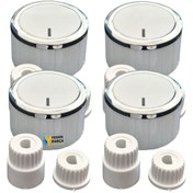 Resim Ozba Ticaret Avec Uyumlu Hella Düğme 4 lü Takımı Ankastre Set Üstü Ocak Düğmesi 