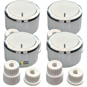 Resim Ozba Ticaret Avec Uyumlu Hella Düğme 4 lü Takımı Ankastre Set Üstü Ocak Düğmesi 