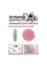 Resim Otomatik Şerit Mezura 1.5 Metre Sarı Renk 1 Adet Yuvarlak Cep Mezurası 150 Cm Mezro Terzi Metresi Vücut Ölçüm Metresi 