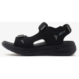 Resim Skechers Go Walk Arch Fit Sandal-Mission Ii Erkek Siyah Sandalet 229064 Blk 