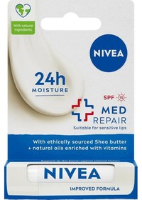 Resim Nivea Med Repair 24H Dudak Bakım Kremi 4.8 G 