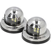 Resim Xindoker 12vdc 112.5 Açılıklı Ip66 Su Geçirmez 304 Paslanmaz Çelik Deniz Navigasyon Işığı, 2 Adet Led Gemi Çapa Lambası 