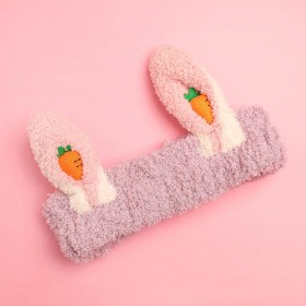 Resim Piraye Gift Peluş Tavşan Kulak Havuçlu Bandana 1 Adet 