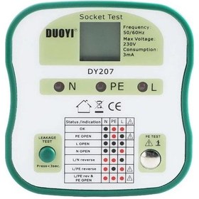 Resim Duoyı Dy207 Priz Topraklama Rcd Test Cihazı N11.45 