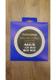 Resim Alux Bağlama Teli 0.18 Mızrap Hediyeli 