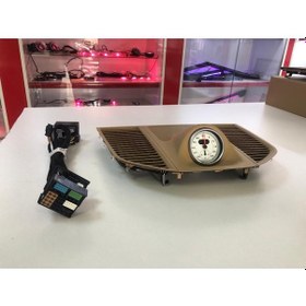 Resim Porsche Macan Uyumlu 2014-2020 Kasa Bej Saat Beyaz 