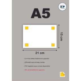 Resim ZiPrinter Ellerini Kesinlikle Perçin Makinasına Sokma! Isg Uyarı Levhası Pvc A5 15X21 cm 