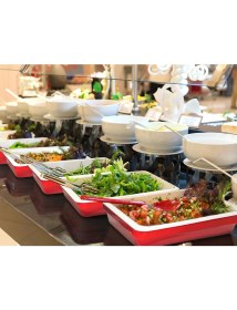 Resim Lava Döküm Gn 1/2 Gastronorm Küvet.ölçü 26X33CM. - Kırmızı 