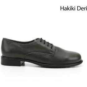 Resim Kadın Bağcıklı Hakiki Deri Oxford Ayakkabı 