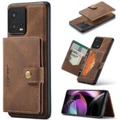 Resim Motorola Edge30 Fusion İçin Kartlık Magsafe Çıkarılabilir Mıknatıslı Tasarım Standlı Kılıf 