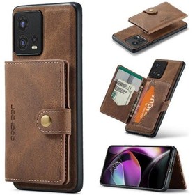 Resim Motorola Edge30 Fusion İçin Kartlık Magsafe Çıkarılabilir Mıknatıslı Tasarım Standlı Kılıf 