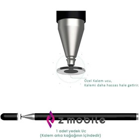 Resim ZMOBILE Samsung Galaxy Tab S6 Lite P610 Tablet Kalemi Stylus Kalem Özel Tasarım Çizim Kalemi Yedek Uçlu 