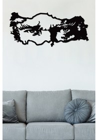Resim Gowpenart Atatürk Ve Türkiye Siyah Metal Duvar Tablosu 