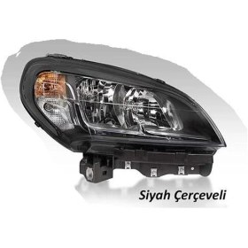Resim Far Motorlu Siyah Çerçeveli Sağ Fıat Doblo 2015 