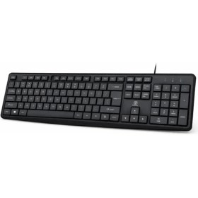 Resim Yk Design USB Kablolu Klavye 104 Tuş Full Size Numerik Tuş Takımlı Siyah 