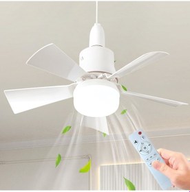 Resim Cata Ct-1155 Karayel Fanlı 82 Watt Led Ampul Lamba Beyaz Işık Vantilatör Aydınlatma E27 3 Renk Dim Edilebilir 
