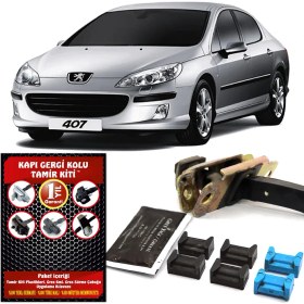 Resim Barrer Peugeot 407 Arka Kapı Gergi (Limitör) Tamir Kiti 2 Kapı Set 2004-2011 