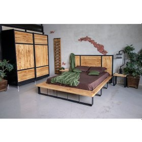 Resim Deryawood Masif Ahşap Yatak Odası Takımı 