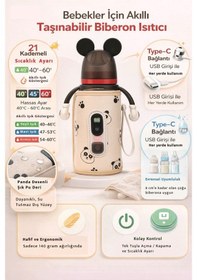 Resim Dijital Ekranlı Panda Figürlü Süt ve Biberon Isıtıcı Cf23 