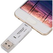 Resim 3'ü 1 Arada Kart Okuyucu Yeni Çok Fonksiyonlu Tip-c Mikro Usb Yüksek Hızlı İletim 