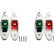 Resim Sulhul 2x LED Iki Renkli Sinyal Işıkları Deniz Evrens Navigasyon Işıkları Navigasyon Işıkları Tekne Malzemeri (Yurt Dışından) 